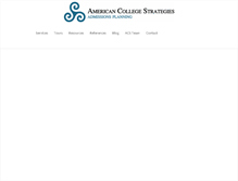 Tablet Screenshot of americancollegestrategies.com
